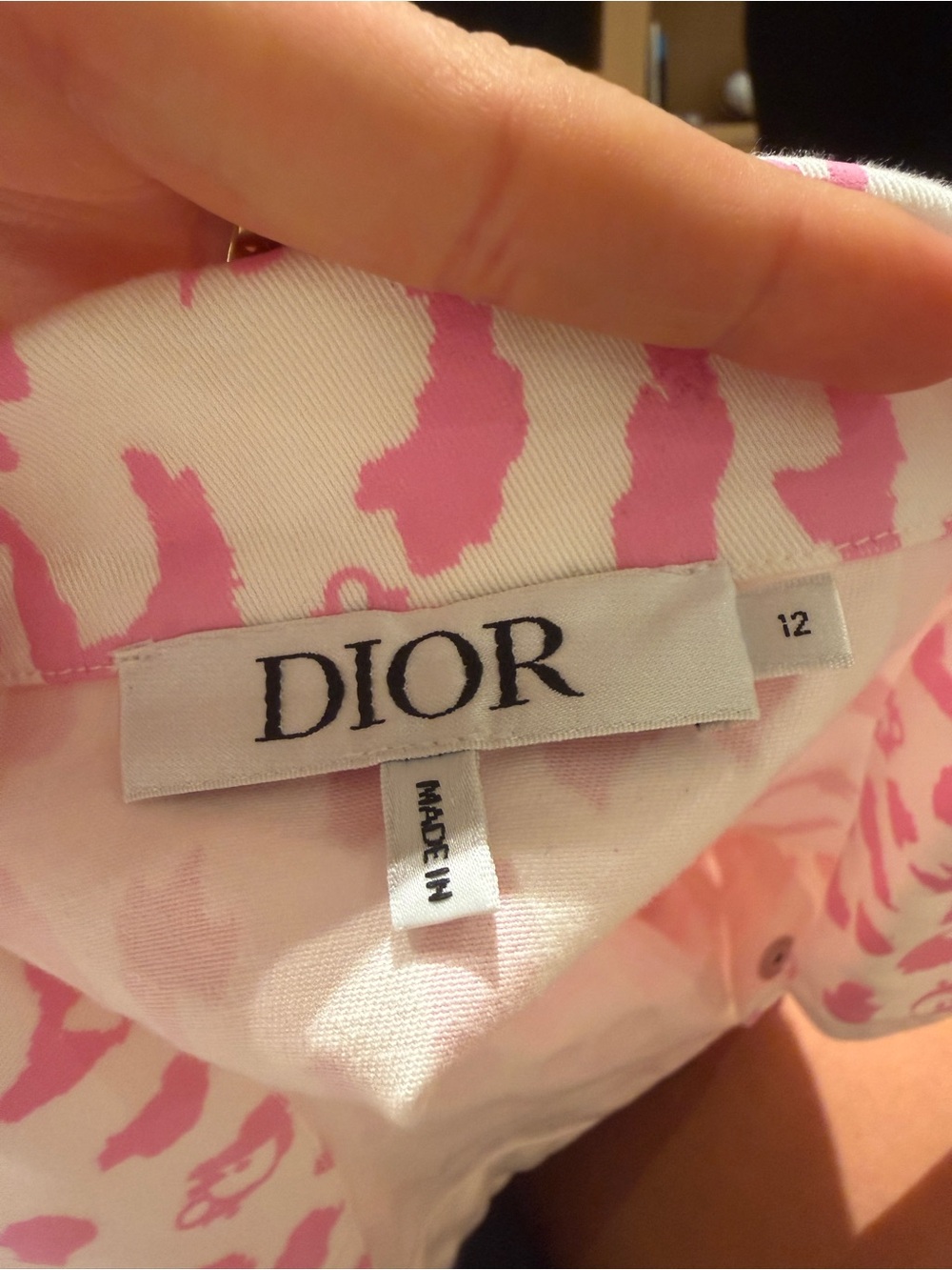 Girls Pink Leopard-Print Pajama Set with Button-Front Top - Picture 3 of 5